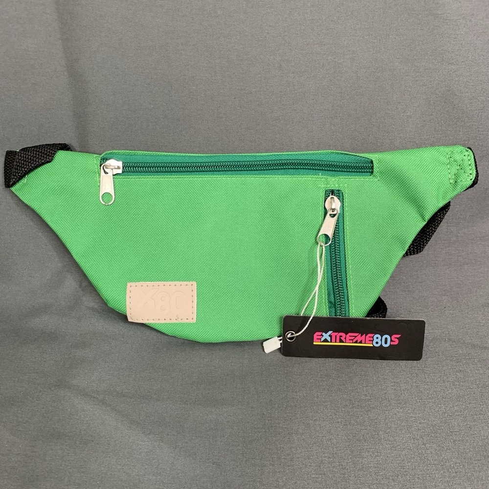New Extreme 80s Fanny Pack With Phone Pocket And Key Ring Green Festival Travel